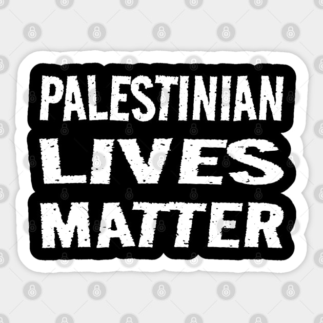 Palestinian Lives Matter Sticker by erythroxian-merch